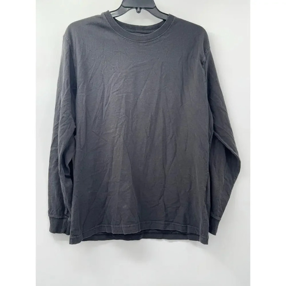 Carhartt Men's Loose Fit Black Long Sleeve Pullover Shirt w/ White Logo Sz M - Picture 1 of 6